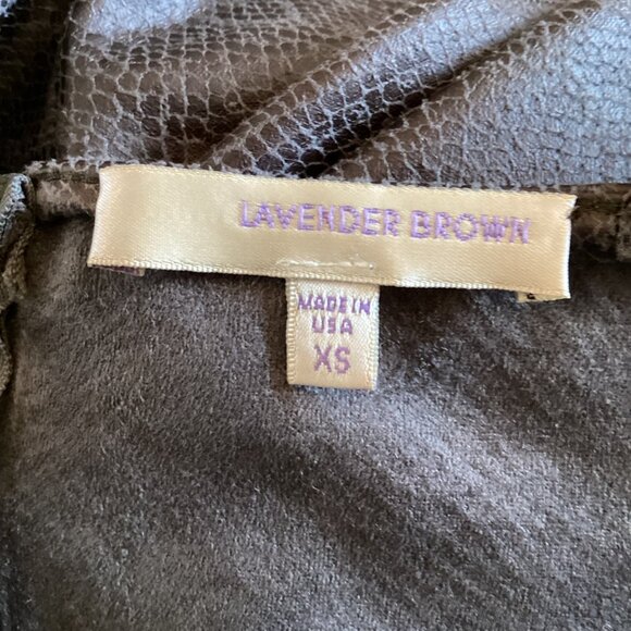 Lavender Brown Womens Snake Print Slip Dress Size Xsmall  XS‎ Gray - Picture 2 of 7